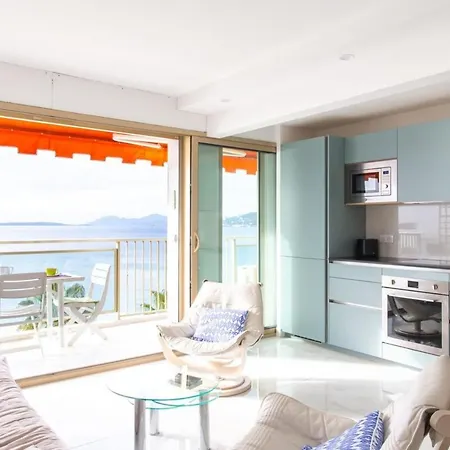 Air-conditioned With Sea View And At The Foot Of The Beaches 公寓 昂蒂布